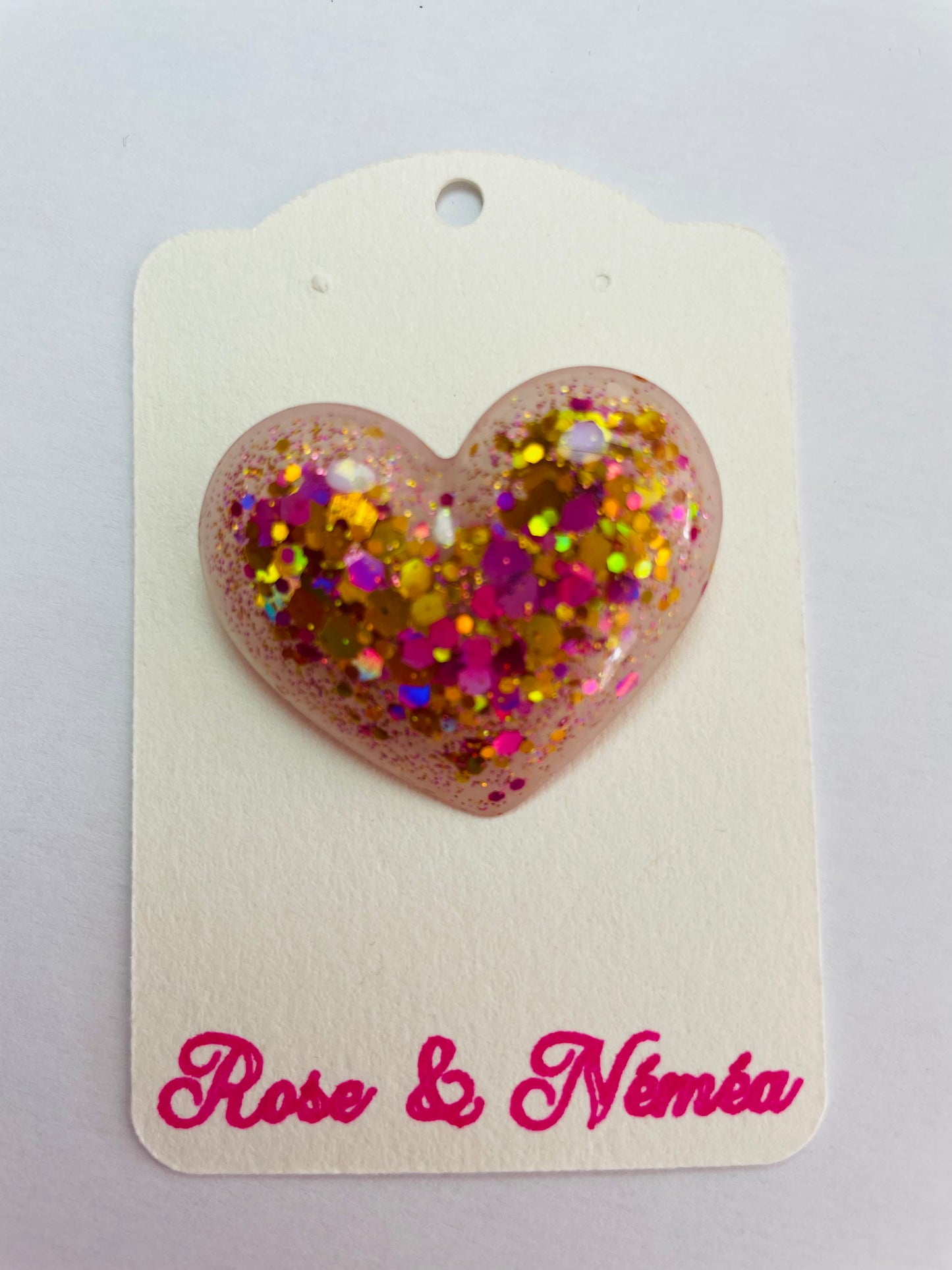 Grande broche cœur