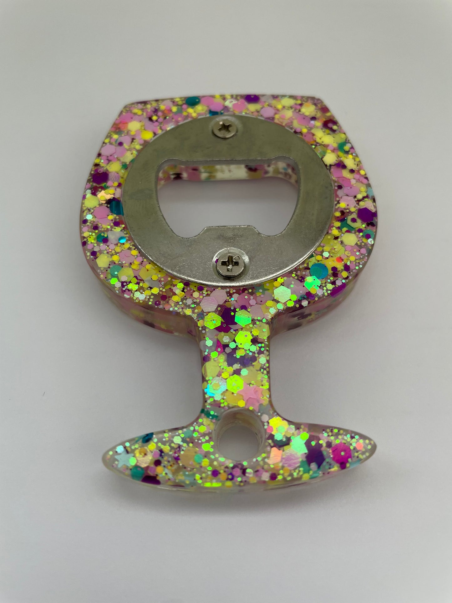 Décapsuleur verre pailllettes