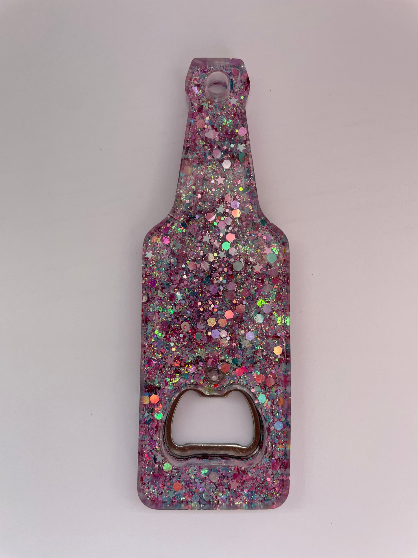 Décapsuleur bouteille paillettes