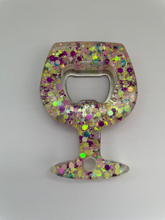 Décapsuleur verre pailllettes