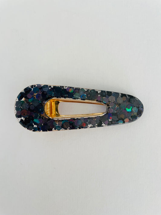 Barrette noir à paillettes