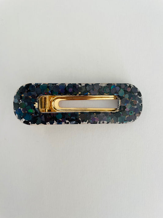Barrette noir à paillettes