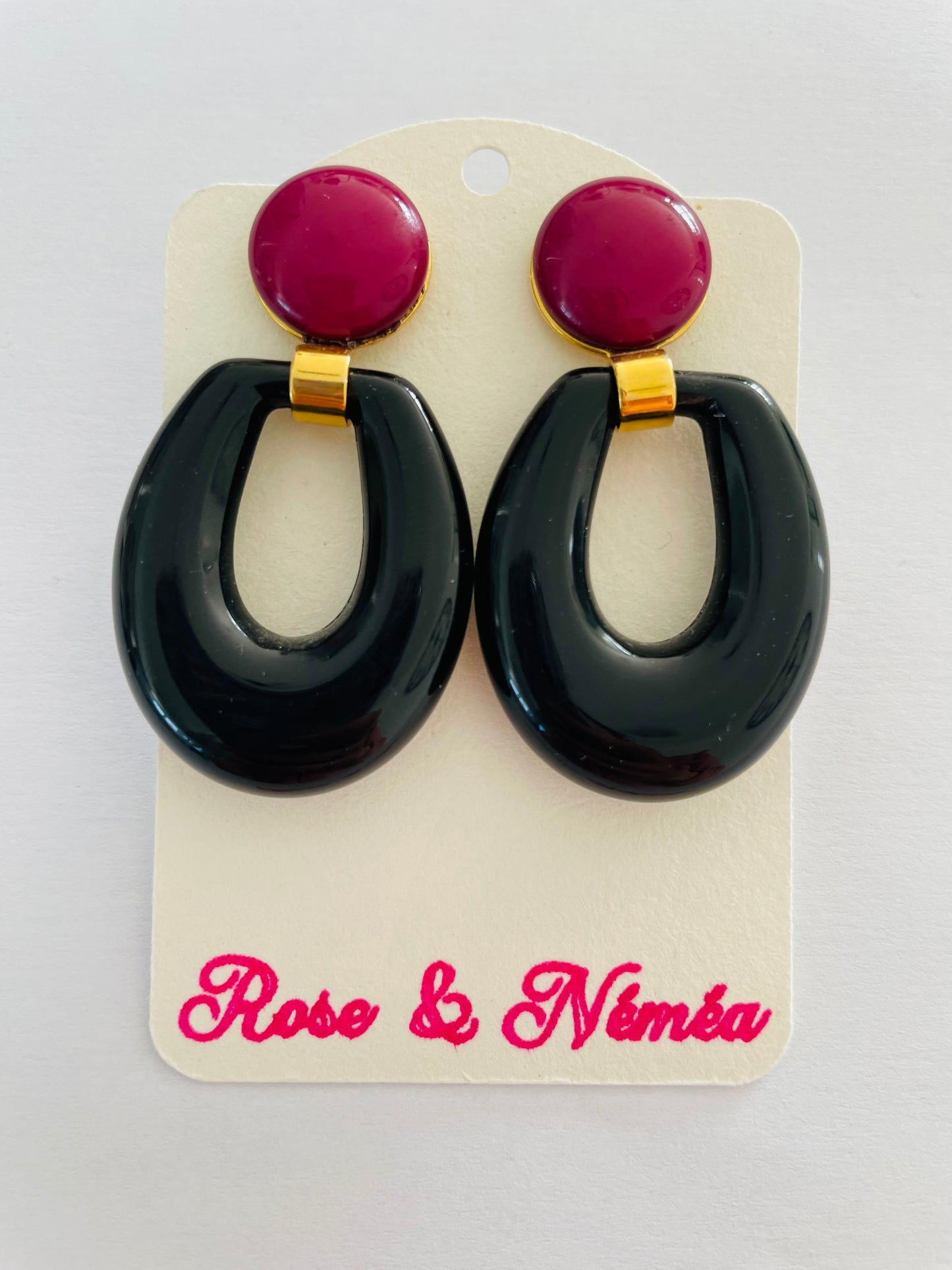 Boucles d’oreilles en acier inoxydable
