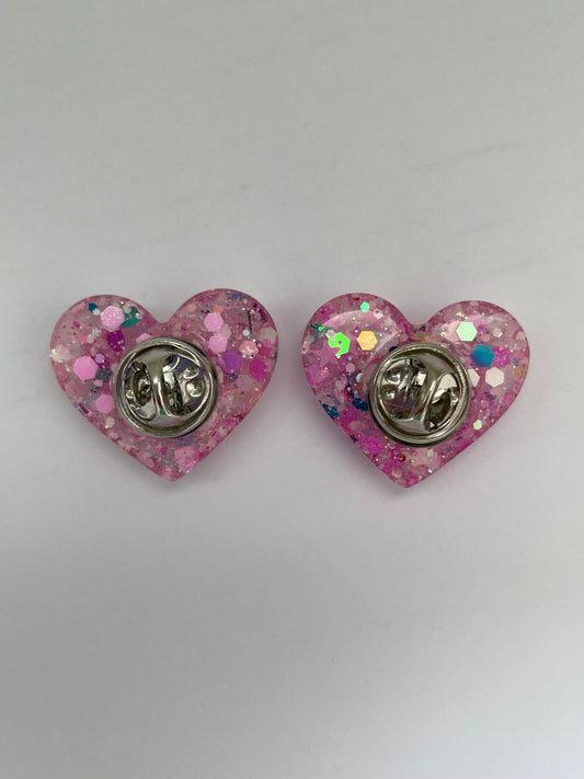 Pin’s cœur paillettes